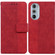 Motorola Edge+ 2022 / Edge 30 Pro Geometric Embossed Leather Phone Case - Red