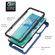 Motorola Edge+ 2022 Starry Sky Solid Color Series PC + TPU Phone Case with PET Film - Blue