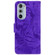 Motorola Edge+ 2022 Tiger Embossing Pattern Horizontal Flip Leather Phone Case - Purple