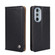 Motorola Edge+ 2022/Edge 30 Pro Non-Magnetic Retro Texture Horizontal Flip Leather Phone Case - Black