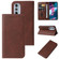 Motorola Edge+ 5G UW 2022/Edge 30 Pro Magnetic Closure Leather Phone Case - Brown