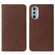 Motorola Edge+ 5G UW 2022/Edge 30 Pro Magnetic Closure Leather Phone Case - Brown
