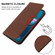 Motorola Edge+ 5G UW 2022/Edge 30 Pro Magnetic Closure Leather Phone Case - Brown