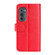 Motorola Moto Edge 2022 R64 Texture Horizontal Flip Leather Phone Case - Red