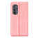 Motorola Moto Edge 2022 Retro-skin Magnetic Suction Leather Phone Case - Pink