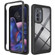 Motorola Moto Edge 2022 Starry Sky Solid Color TPU Clear PC Phone Case - Black