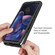 Motorola Moto Edge 2022 Starry Sky Solid Color TPU Clear PC Phone Case - Black