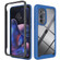 Motorola Moto Edge 2022 Starry Sky Solid Color TPU Clear PC Phone Case - Dark Blue