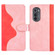 Motorola Moto Edge 2022 Stitching Horizontal Flip Leather Phone Case - Red