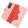 Motorola Moto Edge 2022 Stitching Horizontal Flip Leather Phone Case - Red