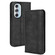 Motorola Moto Edge 30 Pro/Edge+ 2022/Edge X30 Magnetic Buckle Retro Crazy Horse Leather Phone Case - Black