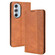 Motorola Moto Edge 30 Pro/Edge+ 2022/Edge X30 Magnetic Buckle Retro Crazy Horse Leather Phone Case - Brown