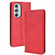 Motorola Moto Edge 30 Pro/Edge+ 2022/Edge X30 Magnetic Buckle Retro Crazy Horse Leather Phone Case - Red