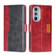 Motorola Moto Edge+ 2022/Edge 30 Pro Contrast Color Side Buckle Leather Phone Case - Red + Black