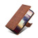 Motorola Moto Edge+ 2022/Edge 30 Pro Skin Feel Crocodile Magnetic Clasp Leather Phone Case - Brown