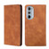 Motorola Moto Edge+ 2022/Edge 30 Pro Skin Feel Magnetic Horizontal Flip Leather Phone Case - Light Brown