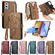 OnePlus Nord CE3 Geometric Zipper Wallet Side Buckle Leather Phone Case - Red