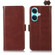 OnePlus Nord CE3 5G Magnetic Crazy Horse Texture Genuine Leather RFID Phone Case - Brown