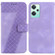 OnePlus Nord CE 2 Lite 5G 7-shaped Embossed Leather Phone Case - Purple