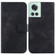 OnePlus 10R/Ace 7-shaped Embossed Leather Phone Case - Black