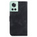 OnePlus 10R/Ace 7-shaped Embossed Leather Phone Case - Black