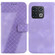 OnePlus 10 Pro 5G 7-shaped Embossed Leather Phone Case - Purple