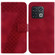 OnePlus 10 Pro 5G 7-shaped Embossed Leather Phone Case - Red