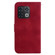 OnePlus 10 Pro 5G 7-shaped Embossed Leather Phone Case - Red