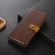 OnePlus Nord CE3 5G Stitching Thread Calf Texture Leather Phone Case - Brown