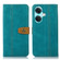 OnePlus Nord CE3 5G Stitching Thread Calf Texture Leather Phone Case - Green OnePlus Nord CE3 5G Stitching Thread Calf Texture Leather Phone Case - Green