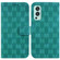 OnePlus Nord 2 5G Double 8-shaped Embossed Leather Phone Case - Green