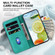 OnePlus Nord 2 5G Double 8-shaped Embossed Leather Phone Case - Green