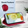 OnePlus Nord 2 5G Double 8-shaped Embossed Leather Phone Case - Red