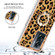 OnePlus Nord N300 Electroplating Dual-side IMD Phone Case with Ring Holder - Leopard Print