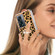 OnePlus Nord N300 Electroplating Dual-side IMD Phone Case with Ring Holder - Leopard Print