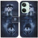 OnePlus Nord 3 Coloured Drawing Flip Leather Phone Case - Wolf and Dog