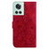 OnePlus 10R / Ace Lily Embossed Leather Phone Case - Red