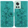 OnePlus 10R / Ace Lily Embossed Leather Phone Case - Green