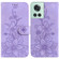 OnePlus 10R / Ace Lily Embossed Leather Phone Case - Purple