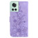 OnePlus 10R / Ace Lily Embossed Leather Phone Case - Purple