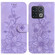 OnePlus 10 Pro 5G Lily Embossed Leather Phone Case - Purple