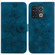 OnePlus 10 Pro 5G Lily Embossed Leather Phone Case - Dark Blue