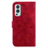 OnePlus Nord 2 5G Lily Embossed Leather Phone Case - Red