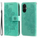 OnePlus Nord CE3 7-petal Flowers Embossing Leather Phone Case - Green