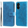 OnePlus Nord CE3 7-petal Flowers Embossing Leather Phone Case - Blue