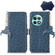 OnePlus Ace 2 Pro Ostrich Pattern Genuine Leather RFID Phone Case - Blue