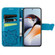 OnePlus Ace 2 Butterfly Love Flower Embossed Leather Phone Case - Blue