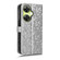 OnePlus Nord CE 3 Honeycomb Dot Texture Leather Phone Case - Silver