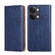 OnePlus Ace 2V 5G Gloss Oil Solid Color Magnetic Leather Phone Case - Blue