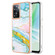 OnePlus Nord N300 / OPPO A57 4G 2022 / Realme Narzo 50 5G Global / OPPO K10 5G Global Electroplating Marble Dual-side IMD Phone Case - Green 004